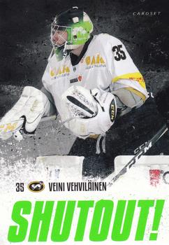 2018-19 Cardset Finland - Shutout #SO 6 Veini Vehviläinen Front