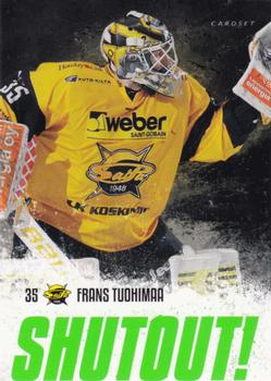 2018-19 Cardset Finland - Shutout #SO 7 Frans Tuohimaa Front