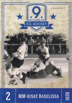2018-19 Cardset Finland - 9 Decades of Ice Hockey #2 MM-kisat Baselissa Front
