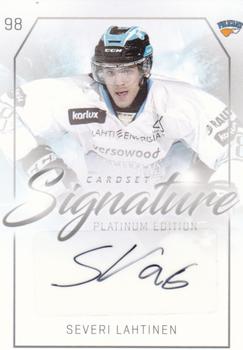 2018-19 Cardset Finland - Signature #NNO Severi Lahtinen Front