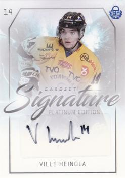 2018-19 Cardset Finland - Signature #NNO Ville Heinola Front
