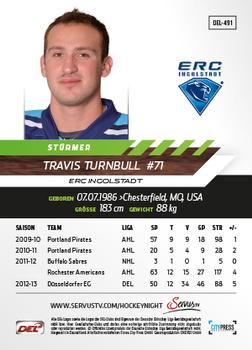 2013-14 Playercards Premium Serie Update (DEL) #491 Travis Turnbull Back