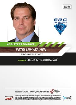2013-14 Playercards Premium Serie Update (DEL) #496 Petri Liimatainen Back
