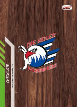 2013-14 Playercards Premium Serie Update (DEL) #559 Checkliste Adler Mannheim Front