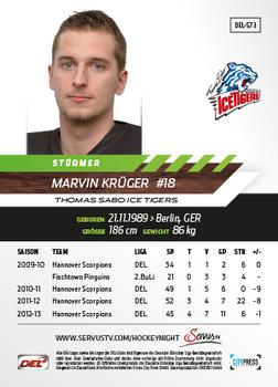 2013-14 Playercards Premium Serie Update (DEL) #573 Marvin Kruger Back