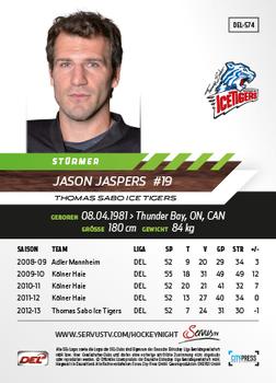 2013-14 Playercards Premium Serie Update (DEL) #574 Jason Jaspers Back