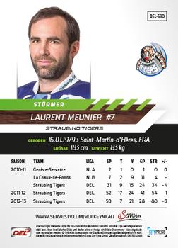 2013-14 Playercards Premium Serie Update (DEL) #590 Laurent Meunier Back