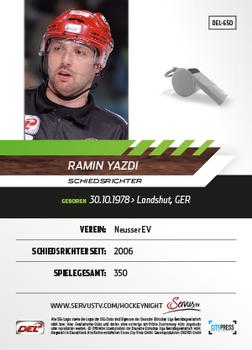 2013-14 Playercards Premium Serie Update (DEL) #650 Ramin Yazdi Back