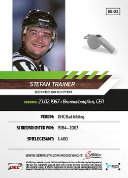 2013-14 Playercards Premium Serie Update (DEL) #652 Stefan Trainer Back