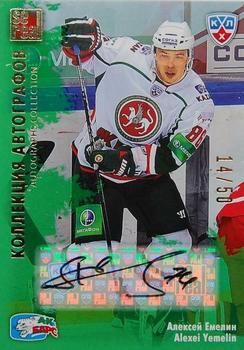 2012-13 Sereal KHL Gold Collection - Autograph Collection #AKB-A02 Alexei Yemelin Front