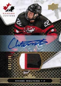 2018 Upper Deck Team Canada Juniors - Team Canada Premium Swatch Autographs #22 Chase Wouters Front