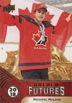 2018 Upper Deck Team Canada Juniors - Golden Futures #GF-9 Michael McLeod Front