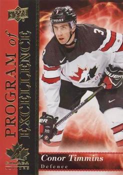 2018 Upper Deck Team Canada Juniors - Program of Excellence #POE-10 Conor Timmins Front
