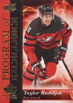 2018 Upper Deck Team Canada Juniors - Program of Excellence #POE-12 Taylor Raddysh Front
