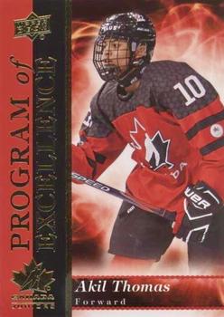 2018 Upper Deck Team Canada Juniors - Program of Excellence #POE-17 Akil Thomas Front