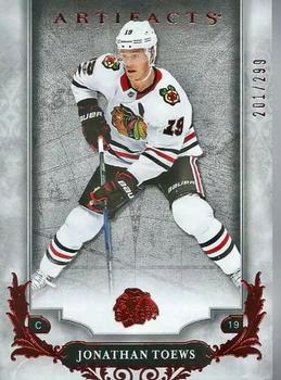 2018-19 Upper Deck Artifacts - Ruby #36 Jonathan Toews Front