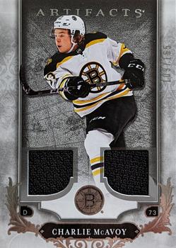 2018-19 Upper Deck Artifacts - Material Jersey Silver #25 Charlie McAvoy Front