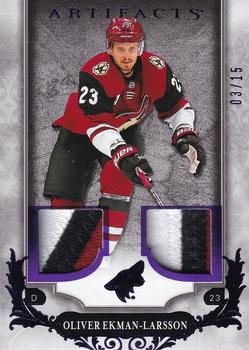 2018-19 Upper Deck Artifacts - Material Patch Purple #97 Oliver Ekman-Larsson Front