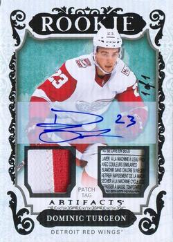2018-19 Upper Deck Artifacts - Auto Material Relic Black #166 Dominic Turgeon Front