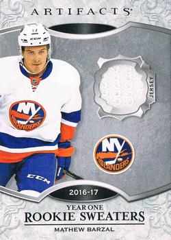 2018-19 Upper Deck Artifacts - Year One Rookie Sweaters #RS-MB Mathew Barzal Front