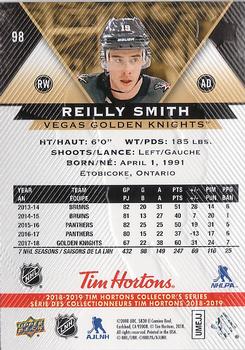 2018-19 Upper Deck Tim Hortons #98 Reilly Smith Back