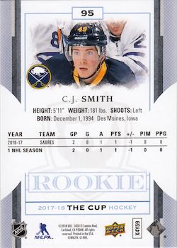 2017-18 Upper Deck The Cup #95 C.J. Smith Back