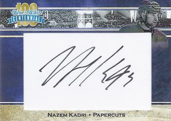 2016 President's Choice Blue and White Centennial - Papercuts #NNO Nazem Kadri Front