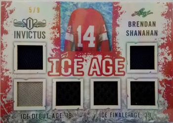 2017-18 Leaf Invictus - Ice Age Relics - Red #IA-05 Brendan Shanahan Front