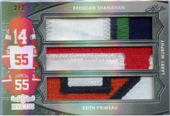 2017-18 Leaf Invictus - Triple Patch Relics - Silver #TP-17 Brendan Shanahan / Larry Murphy / Keith Primeau Front