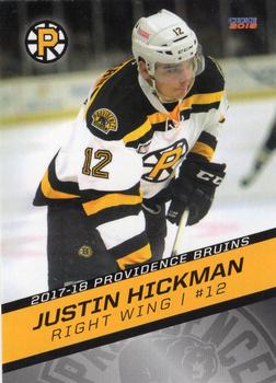 2017-18 Choice Providence Bruins (AHL) #08 Justin Hickman Front