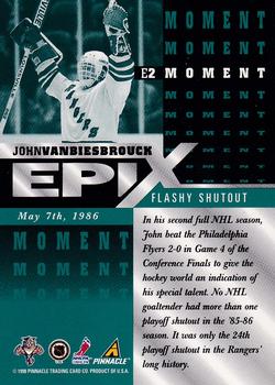 1997-98 Zenith - Epix Emerald #E2 John Vanbiesbrouck Back