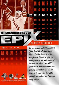 1997-98 Zenith - Epix Orange #E2 John Vanbiesbrouck Back