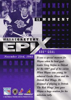 1997-98 Zenith - Epix Purple #E1 Wayne Gretzky Back
