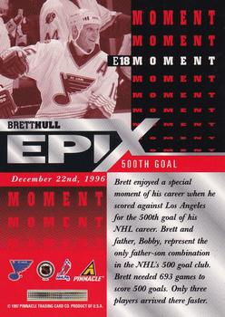 1997-98 Score - Epix Orange #E18 Brett Hull Back