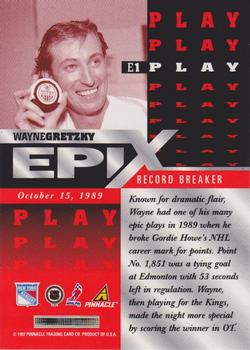 1997-98 Pinnacle Certified - Epix Orange #E1 Wayne Gretzky Back
