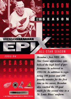 1997-98 Pinnacle Certified - Epix Orange #E16 Brendan Shanahan Back
