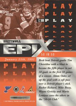 1997-98 Pinnacle - Epix Orange #E18 Brett Hull Back