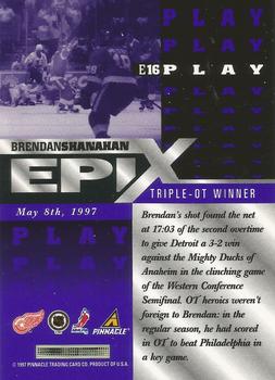 1997-98 Pinnacle - Epix Purple #E16 Brendan Shanahan Back