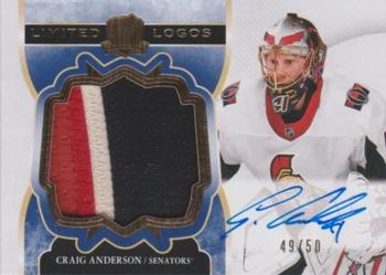 2017-18 Upper Deck The Cup - Limited Logos Autographs #LL-CA Craig Anderson Front