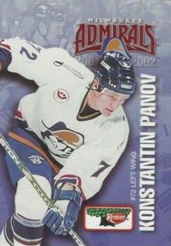 2001-02 Keebler Milwaukee Admirals (AHL) #NNO Konstantin Panov Front