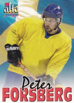 2004-05 Swedish Alfabilder Alfa Stars #21 Peter Forsberg Front