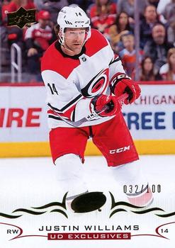 2018-19 Upper Deck - UD Exclusives #33 Justin Williams Front