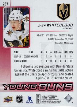 2018-19 Upper Deck - UD Exclusives #237 Zach Whitecloud Back