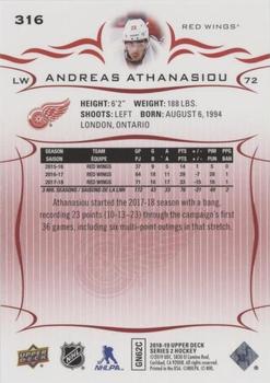 2018-19 Upper Deck - UD Exclusives #316 Andreas Athanasiou Back