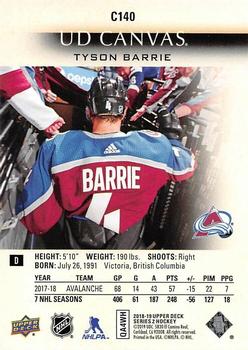 2018-19 Upper Deck - UD Canvas #C140 Tyson Barrie Back