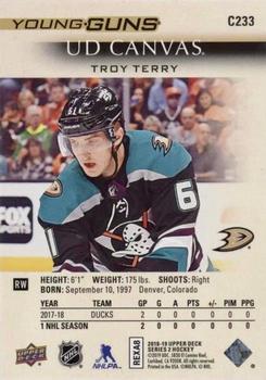 2018-19 Upper Deck - UD Canvas #C233 Troy Terry Back