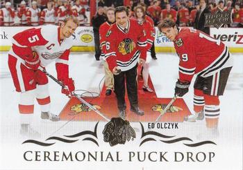 2018-19 Upper Deck - Ceremonial Puck Drop #CPD-11 Ed Olczyk Front
