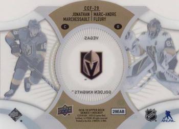 2018-19 Upper Deck - Clear Cut Foundations Duos #CCF-29 Marc-Andre Fleury / Jonathan Marchessault Back