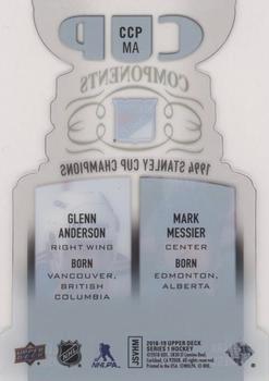2018-19 Upper Deck - Cup Components #CCP-MA Mark Messier / Glenn Anderson Back