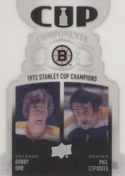 2018-19 Upper Deck - Cup Components #CCP-OE Bobby Orr / Phil Esposito Front